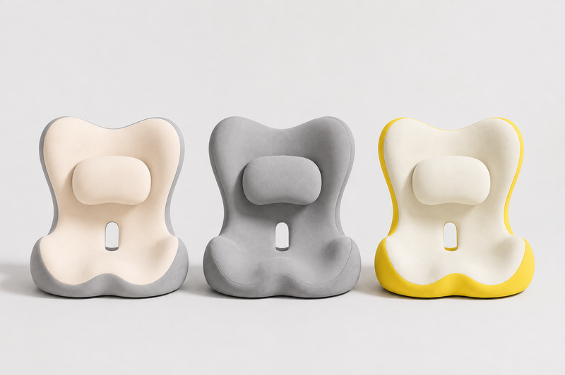 Trois coloris clairs