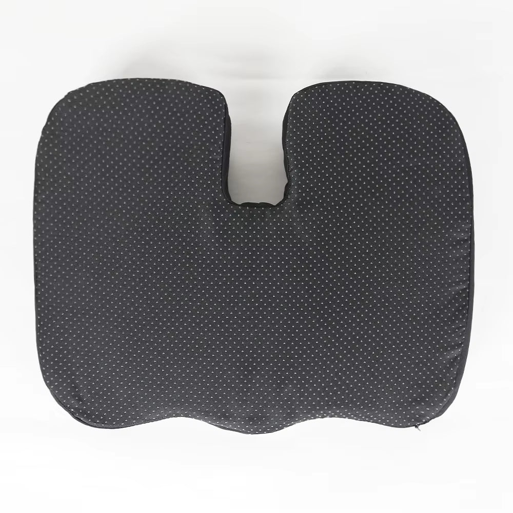 base antidérapante du coussin à découpe coccyx en U, vue de dessous