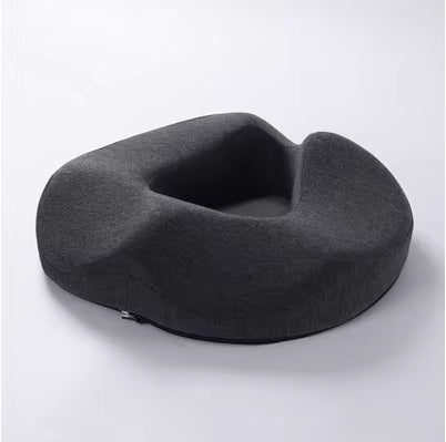 coussin à découpe coccyx en anneau, coloris gris foncé