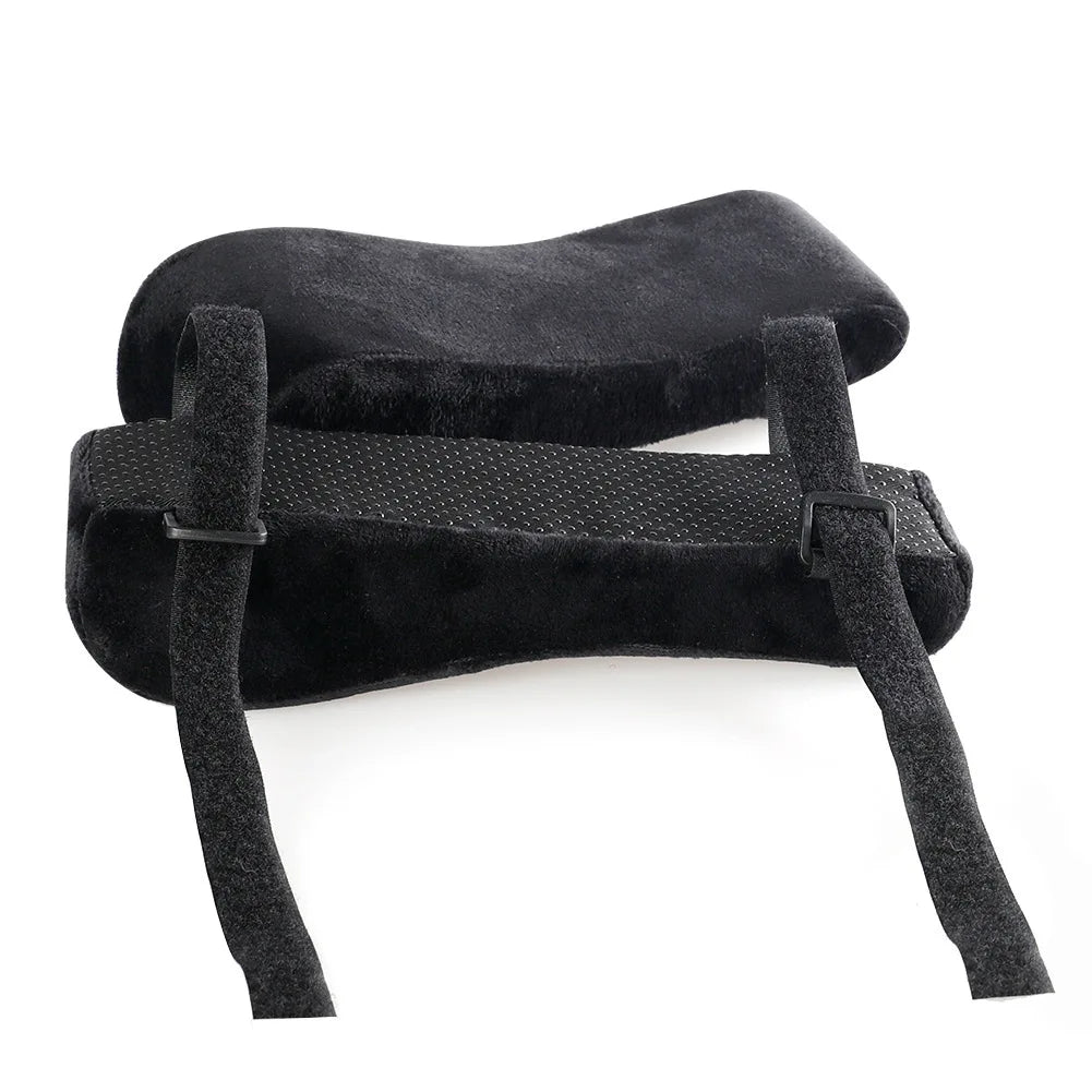 coussin d'accoudoir avec sangles réglables, vue de dessous