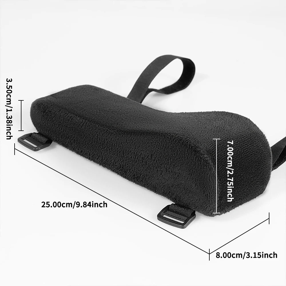 coussin d'accoudoir avec sangle, dimensions 25×8×7 cm