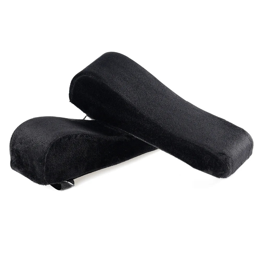 coussin d'accoudoir déhoussable, lot de 2, coloris noir