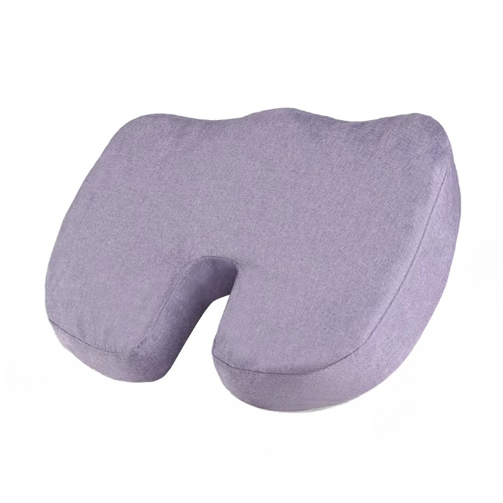 coussin d'assise à découpe coccyx en U, coloris mauve